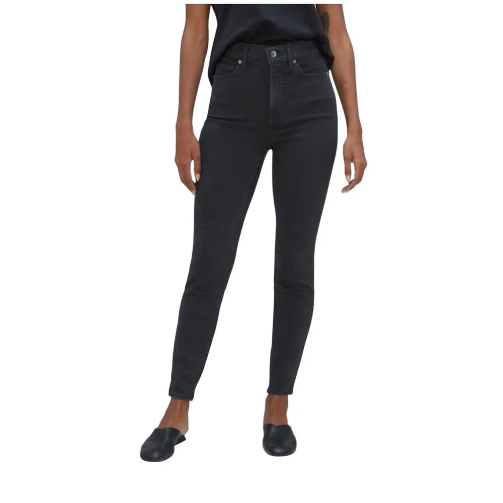 Everlane The Way High Skinny Jean Black‎ Wash Denim Women's Size 27 Regular